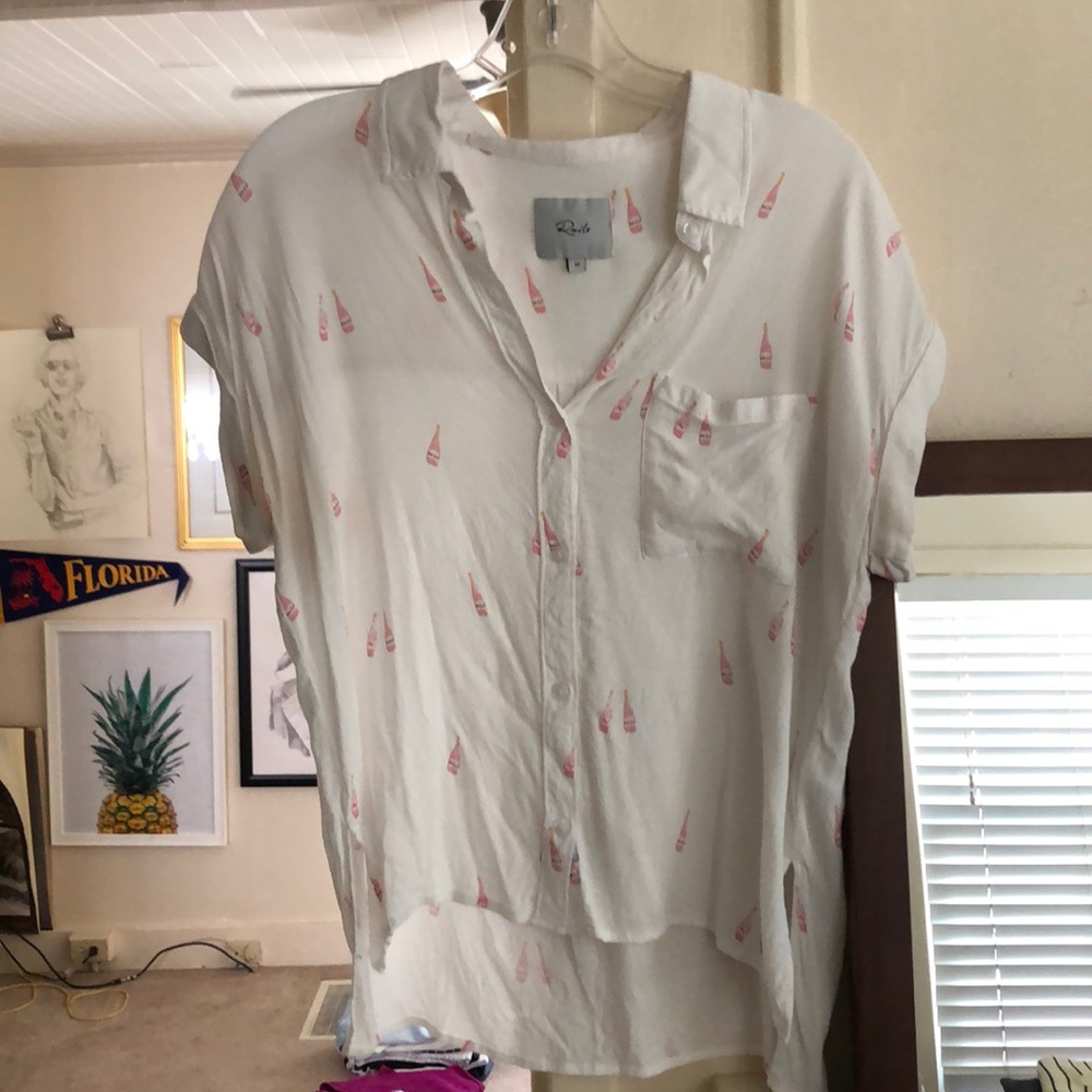 Rails champagne button down